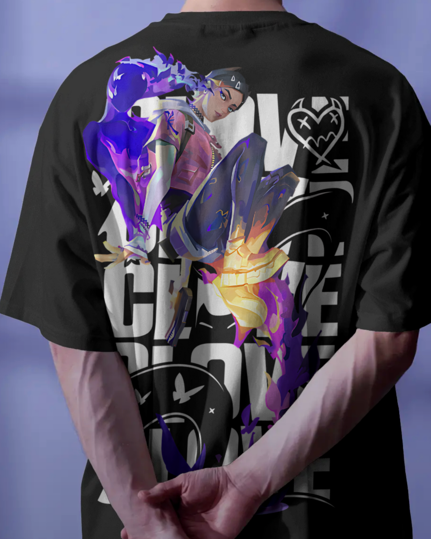 Clove Oversized Valorant T-Shirt – Night Market Drop | dryPeek