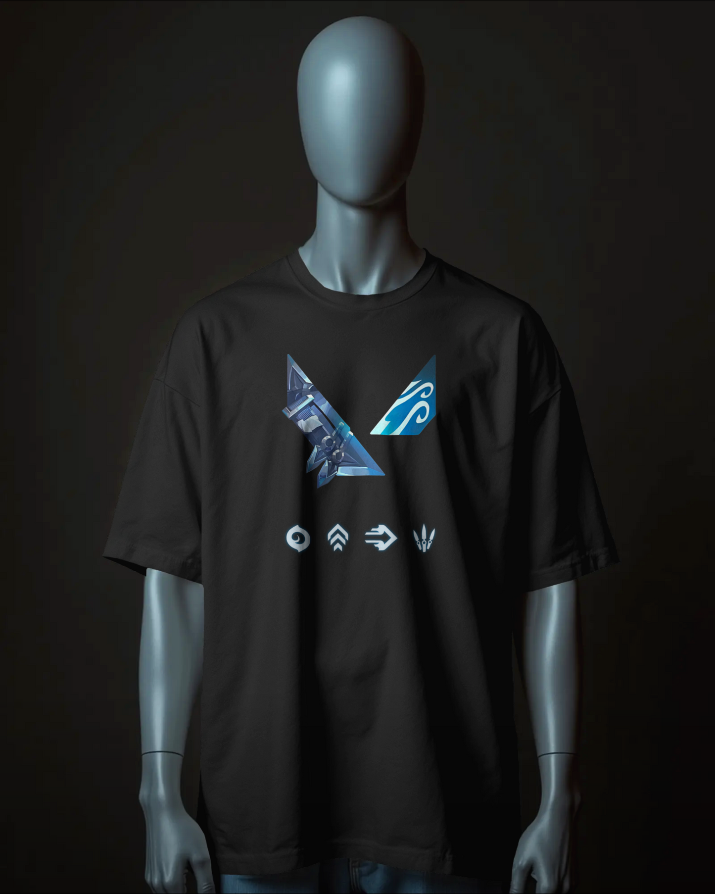 Jett Oversized Valorant T-Shirt – Night Market Drop | dryPeek