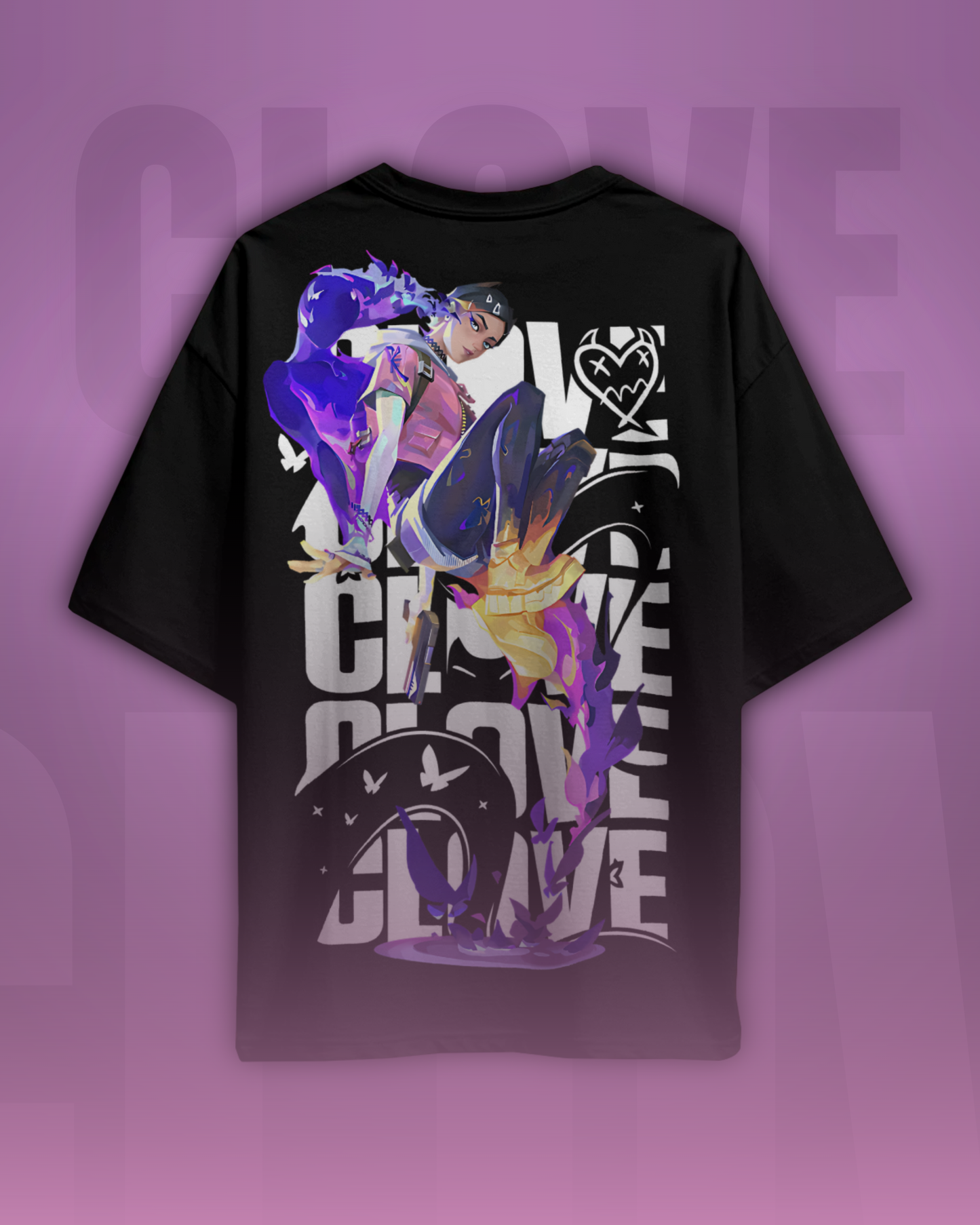 Clove Oversized Valorant T-Shirt – Night Market Drop | dryPeek