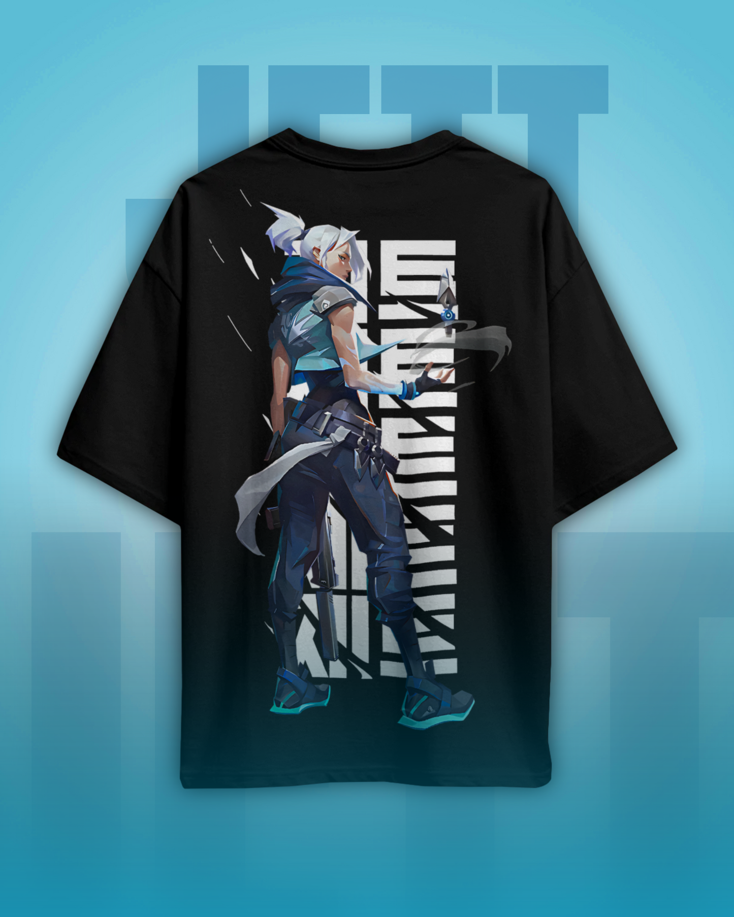 Jett Oversized Valorant T-Shirt – Night Market Drop | dryPeek