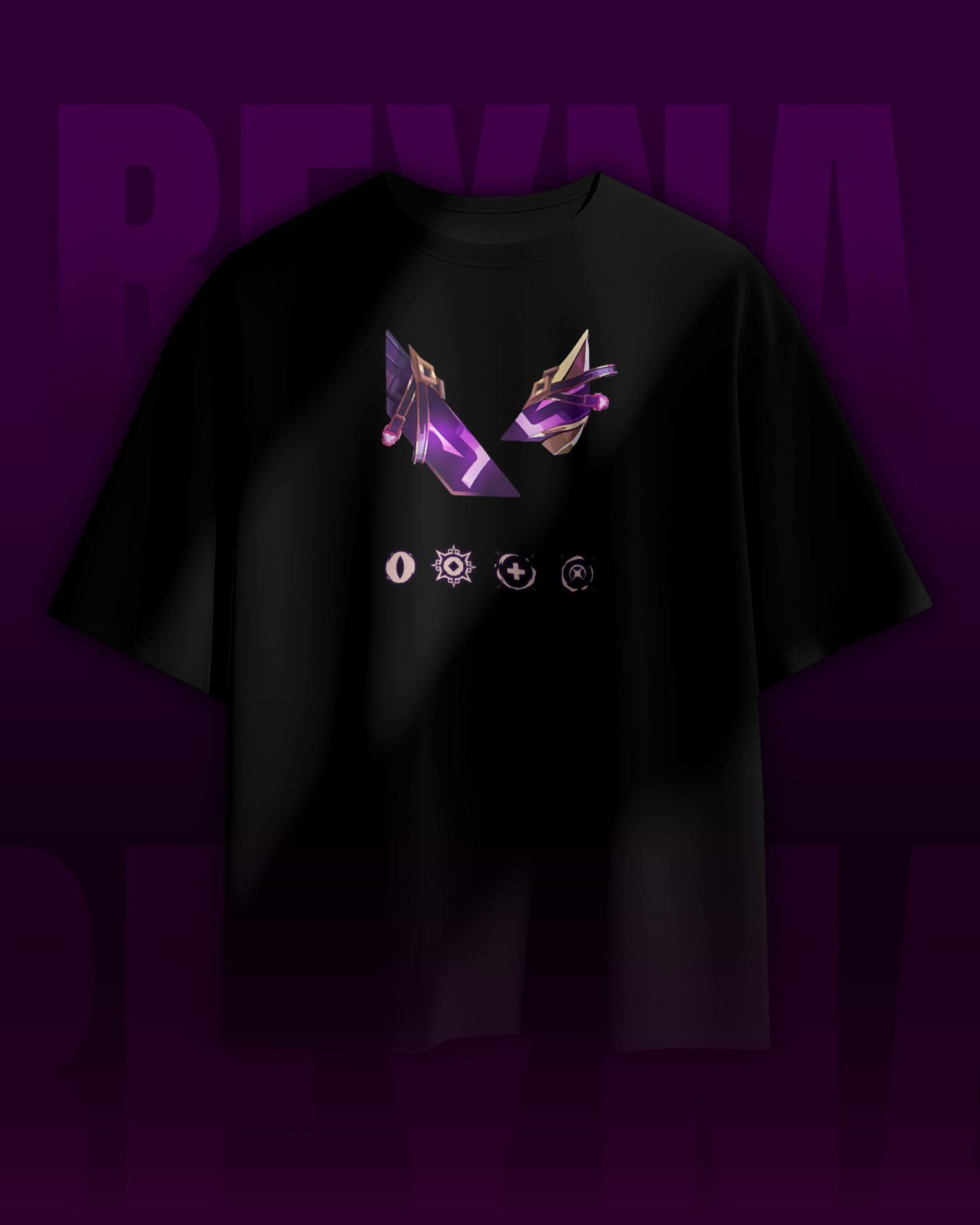 Reyna Oversized Valorant T-Shirt – Night Market Drop | dryPeek