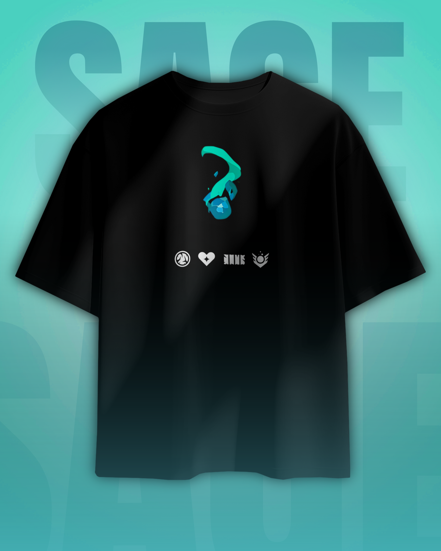 Sage Oversized Valorant T-Shirt – Night Market Drop | dryPeek