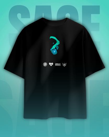 Sage Oversized Valorant T-Shirt – Night Market Drop | dryPeek