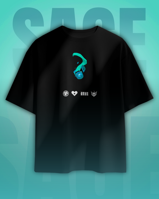 Sage Oversized Valorant T-Shirt – Night Market Drop | dryPeek