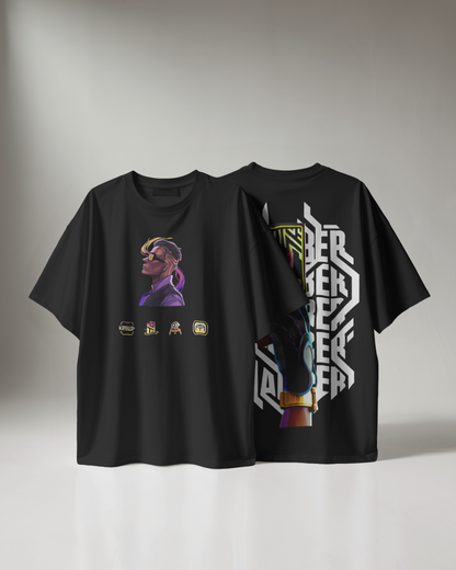 Chamber Oversized Valorant T-Shirt – Night Market Drop | dryPeek