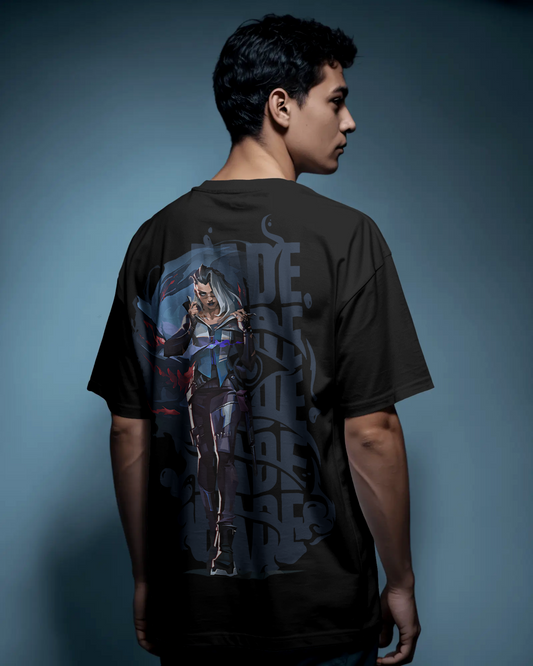 Fade Oversized Valorant T-Shirt – Night Market Drop | dryPeek