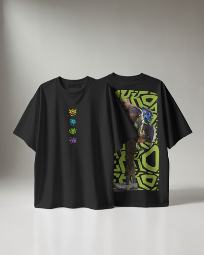 Gekko Oversized Valorant T-Shirt – Night Market Drop | dryPeek