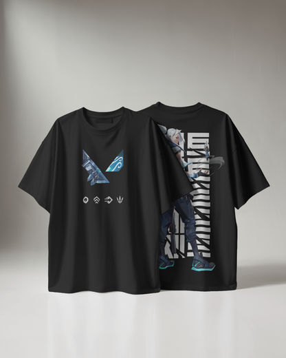 Jett Oversized Valorant T-Shirt – Night Market Drop | dryPeek