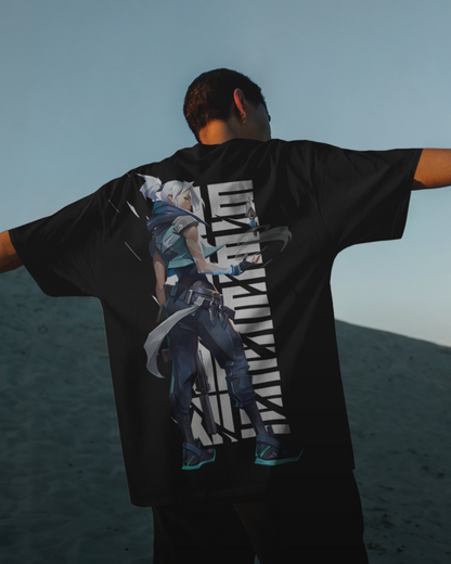 Jett Oversized Valorant T-Shirt – Night Market Drop | dryPeek