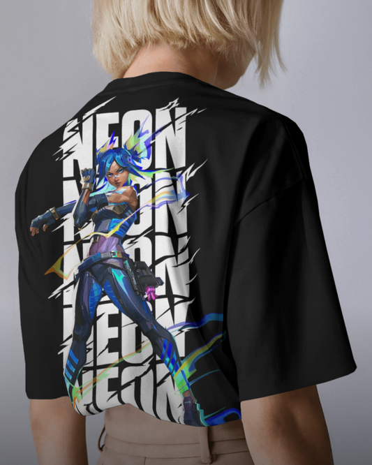 Neon Oversized Valorant T-Shirt – Night Market Drop | dryPeek